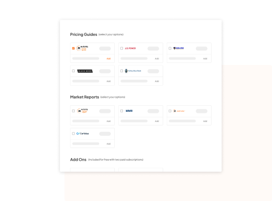 Pick the ones that fit your needs