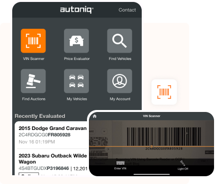 An image showcasing the VIN scanner of the platform.
